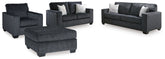 J&M Furniture - Ashley Furniture - Altari Queen Sofa Sleeper, Loveseat, Chair and Oversized Ottoman - Queen Sofa Sleeper, Loveseat, Chair and Oversized Ottoman - 87213U12