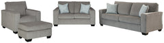 J&M Furniture - Ashley Furniture - Altari Sofa, Loveseat, Chair and Ottoman - Sofa, Loveseat, Chair and Ottoman - 87214U7