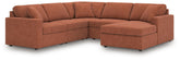 J&M Furniture - Ashley Furniture - Modmax 5-Piece Sectional with Chaise - RAF 5-Piece Sectional with Chaise - 92102S68