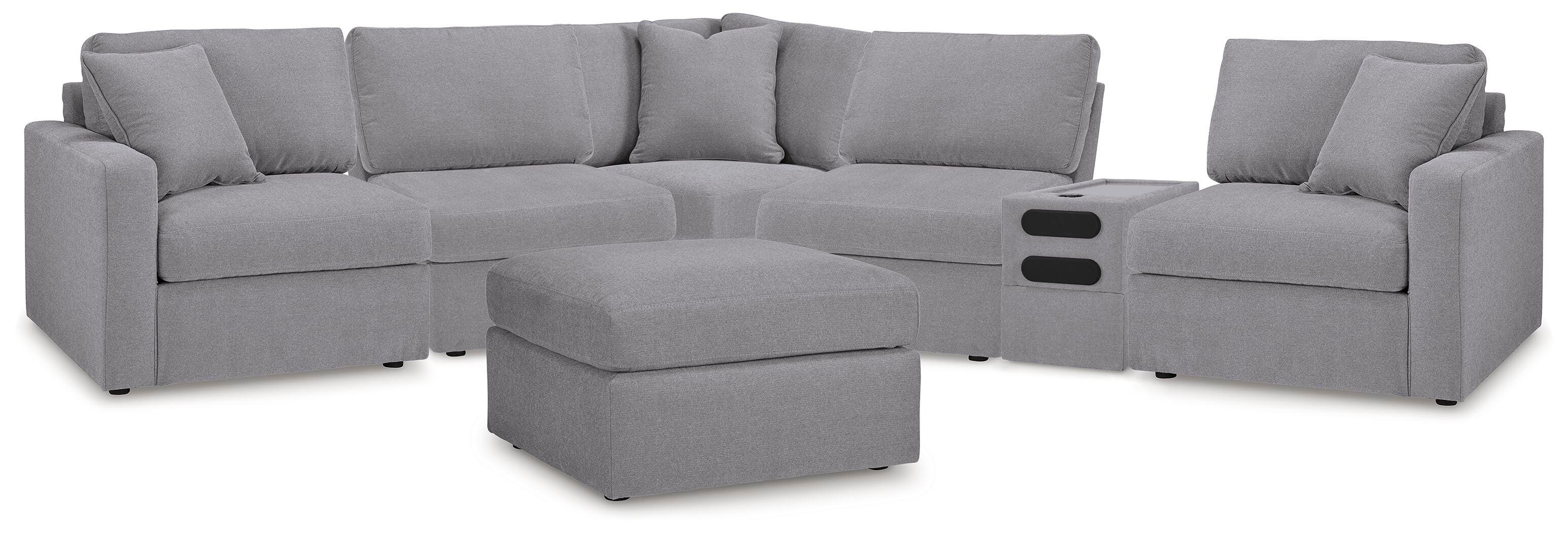 J&M Furniture - Ashley Furniture - Modmax 6-Piece Sectional and Oversized Accent Ottoman - 6-Piece Sectional and Oversized Accent Ottoman - 92104U25