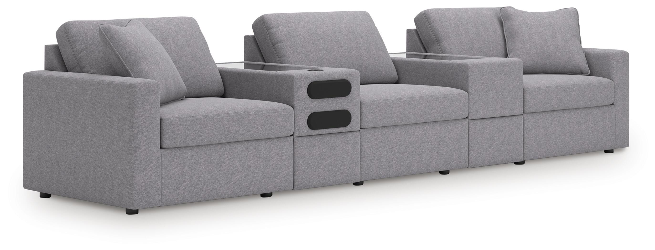 J&M Furniture - Ashley Furniture - Modmax 5-Piece Sectional with Audio System - RAF 5-Piece Sectional with Audio System - 92104S64