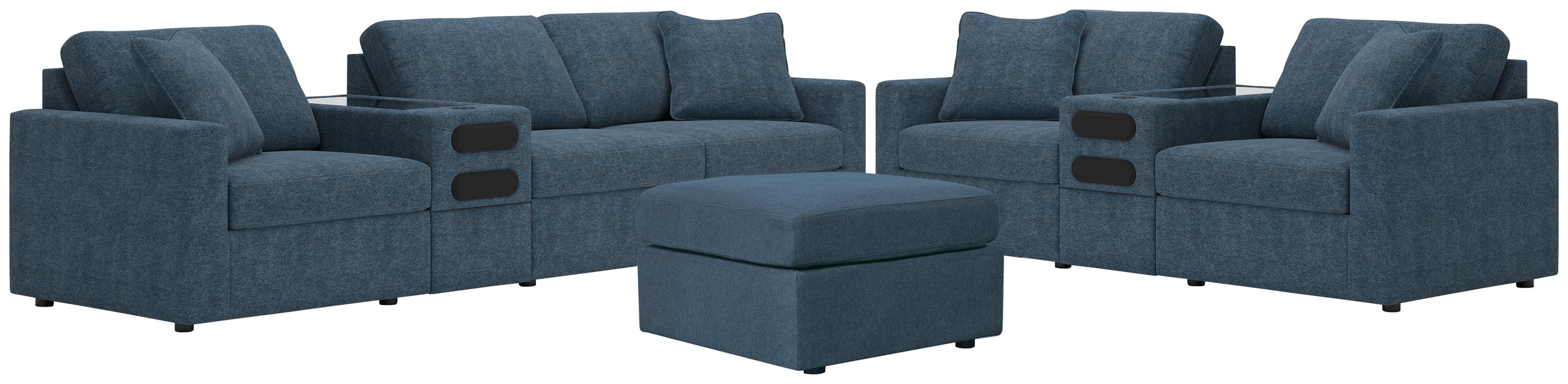 J&M Furniture - Ashley Furniture - Modmax 4-Piece Sectional Sofa, 3-Piece Sectional Loveseat and Ottoman - 4-Piece Sectional Sofa, 3-Piece Sectional Loveseat and Ottoman - 92121U25