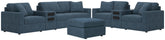 J&M Furniture - Ashley Furniture - Modmax 4-Piece Sectional Sofa, 3-Piece Sectional Loveseat and Ottoman - 4-Piece Sectional Sofa, 3-Piece Sectional Loveseat and Ottoman - 92121U25