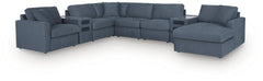 Modmax 8-Piece Sectional with Storage Chaise and Audio Consoles