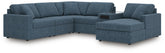 J&M Furniture - Ashley Furniture - Modmax 6-Piece Sectional with Audio System and Chaise - RAF 6-Piece Sectional with Audio System and Chaise - 92121S51