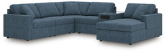 J&M Furniture - Ashley Furniture - Modmax 6-Piece Sectional with Audio System and Chaise - RAF 6-Piece Sectional with Audio System and Chaise - 92121S51