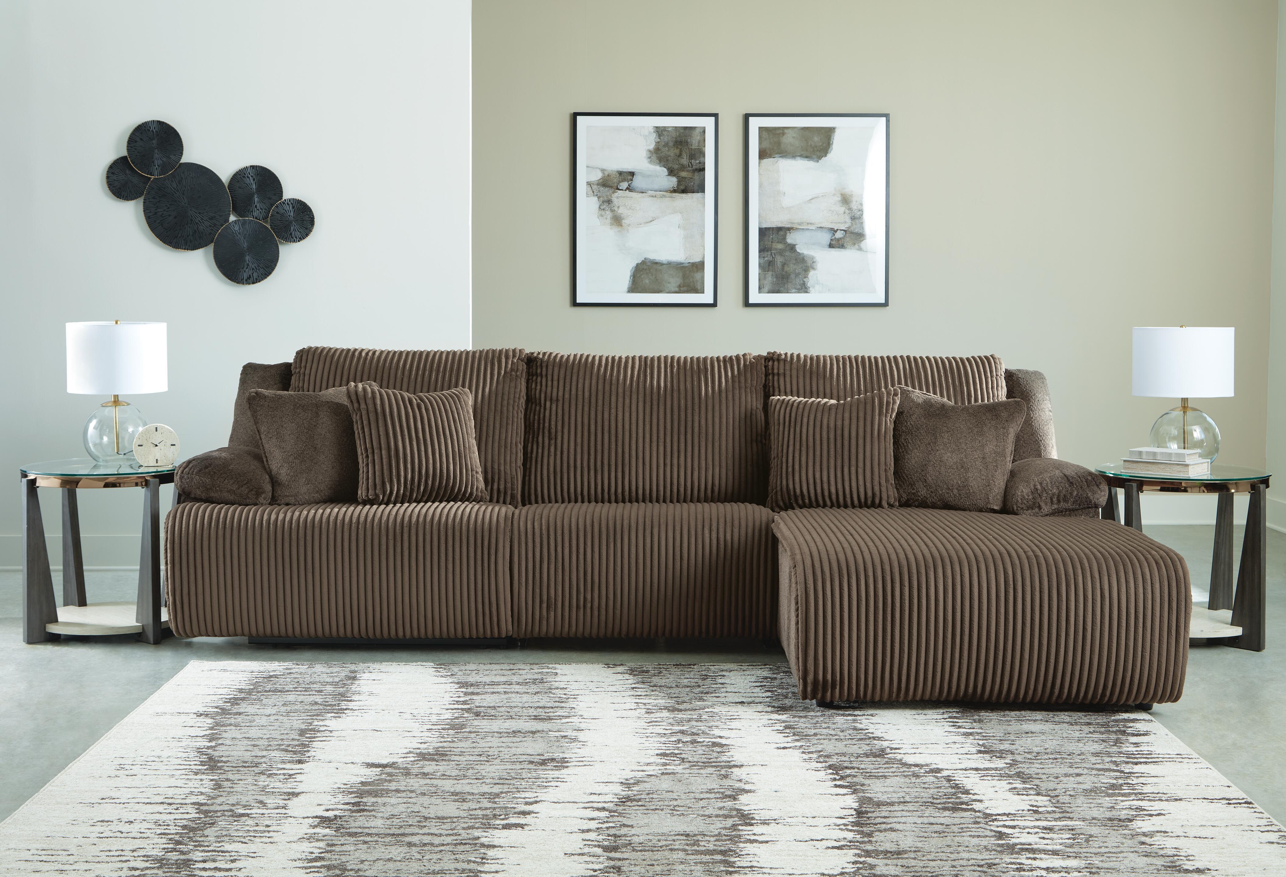 J&M Furniture - Ashley Furniture - Top Tier 3-Piece Reclining Sectional Sofa Chaise - 3-Piece Reclining Sectional Sofa Chaise - 92705S6