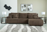 J&M Furniture - Ashley Furniture - Top Tier 3-Piece Reclining Sectional Sofa Chaise - 3-Piece Reclining Sectional Sofa Chaise - 92705S6