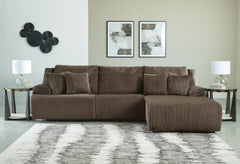 J&M Furniture - Ashley Furniture - Top Tier 3-Piece Reclining Sectional Sofa Chaise - 3-Piece Reclining Sectional Sofa Chaise - 92705S6