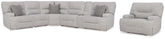 J&M Furniture - Ashley Furniture - Acklen Place 6-Piece Power Reclining Sectional and Power Recliner - 6-Piece Power Reclining Sectional and Power Recliner - 93605S8