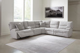 J&M Furniture - Ashley Furniture - Acklen Place 6-Piece Power Reclining Sectional - 6-Piece Power Reclining Sectional - 93605S9