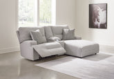 J&M Furniture - Ashley Furniture - Acklen Place 3-Piece Power Reclining Sectional Sofa with Chaise - 3-Piece Power Reclining Sectional Sofa with Chaise - 93605S4