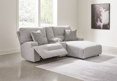 J&M Furniture - Ashley Furniture - Acklen Place 3-Piece Power Reclining Sectional Sofa with Chaise - 3-Piece Power Reclining Sectional Sofa with Chaise - 93605S4