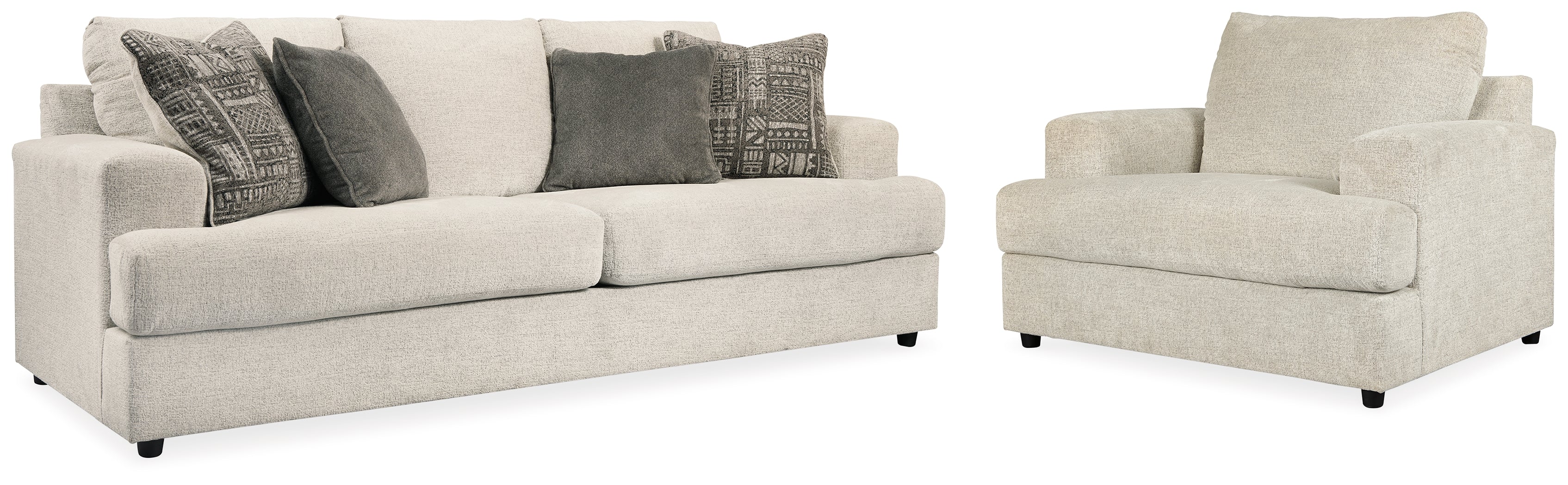 J&M Furniture - Ashley Furniture - Soletren Sofa and Oversized Chair - Sofa and Oversized Chair - 95104U8