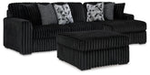 J&M Furniture - Ashley Furniture - Midnight-Madness 2-Piece Sectional and Oversized Accent Ottoman - 2-Piece Sectional and Oversized Accent Ottoman - 98103U4