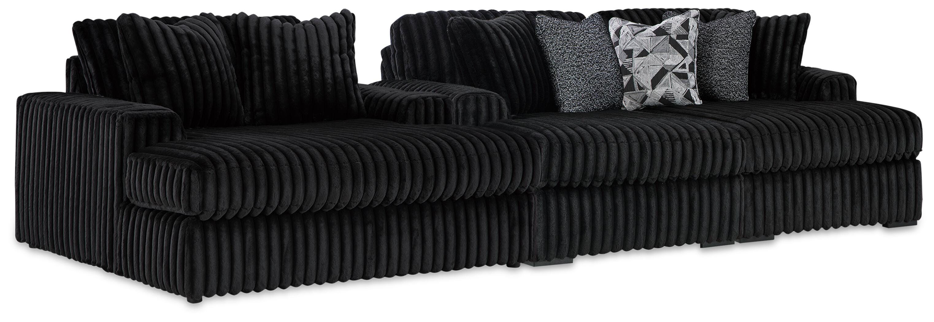 J&M Furniture - Ashley Furniture - Midnight-Madness Super Chaise and Oversized Chaise - Super Chaise and Oversized Chaise - 98103U12