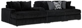 J&M Furniture - Ashley Furniture - Midnight-Madness Super Chaise and Oversized Chaise - Super Chaise and Oversized Chaise - 98103U12