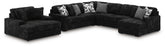 J&M Furniture - Ashley Furniture - Midnight-Madness 4-Piece Sectional and Oversized Chaise - 4-Piece Sectional and Oversized Chaise - 98103U2