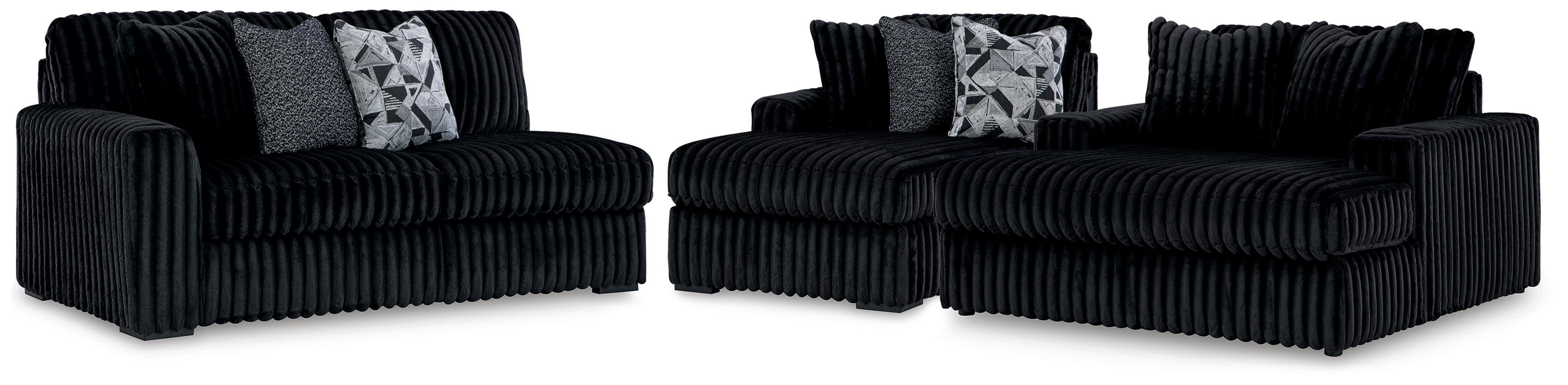 J&M Furniture - Ashley Furniture - Midnight-Madness 2-Piece Sectional and Oversized Chaise - 2-Piece Sectional and Oversized Chaise - 98103U5