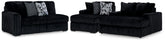 J&M Furniture - Ashley Furniture - Midnight-Madness 2-Piece Sectional and Oversized Chaise - 2-Piece Sectional and Oversized Chaise - 98103U5
