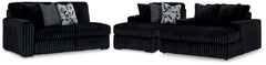 J&M Furniture - Ashley Furniture - Midnight-Madness 2-Piece Sectional and Oversized Chaise - 2-Piece Sectional and Oversized Chaise - 98103U5