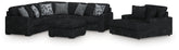 J&M Furniture - Ashley Furniture - Midnight-Madness 3-Piece Sectional, Chaise and Oversized Accent Ottoman - 3-Piece Sectional, Chaise and Oversized Accent Ottoman - 98103U1