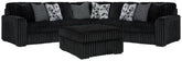 J&M Furniture - Ashley Furniture - Midnight-Madness 3-Piece Sectional and Oversized Ottoman - 3-Piece Sectional and Oversized Ottoman - 98103U7