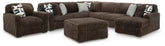 J&M Furniture - Ashley Furniture - Midnight-Madness 4-Piece Sectional with Chaise, Oversized Chair and Ottoman - 4-Piece Sectional with Chaise, Oversized Chair and Ottoman - 98104U6