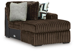 Midnight-Madness 4-Piece Sectional and Oversized Chair