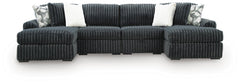 J&M Furniture - Ashley Furniture - Midnight-Madness 4-Piece Double Chaise Sectional - RAF 4-Piece Double Chaise Sectional - 98105S19