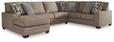 J&M Furniture - Ashley Furniture - Cannonbrook 3-Piece Sectional with Chaise - LAF 3-Piece Sectional with Chaise / Nutmeg - 98201S2