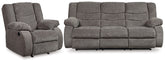 J&M Furniture - Ashley Furniture - Tulen Reclining Sofa and Recliner - Reclining Sofa and Recliner - 98606U2