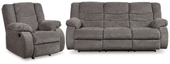 J&M Furniture - Ashley Furniture - Tulen Reclining Sofa and Recliner - Reclining Sofa and Recliner - 98606U2