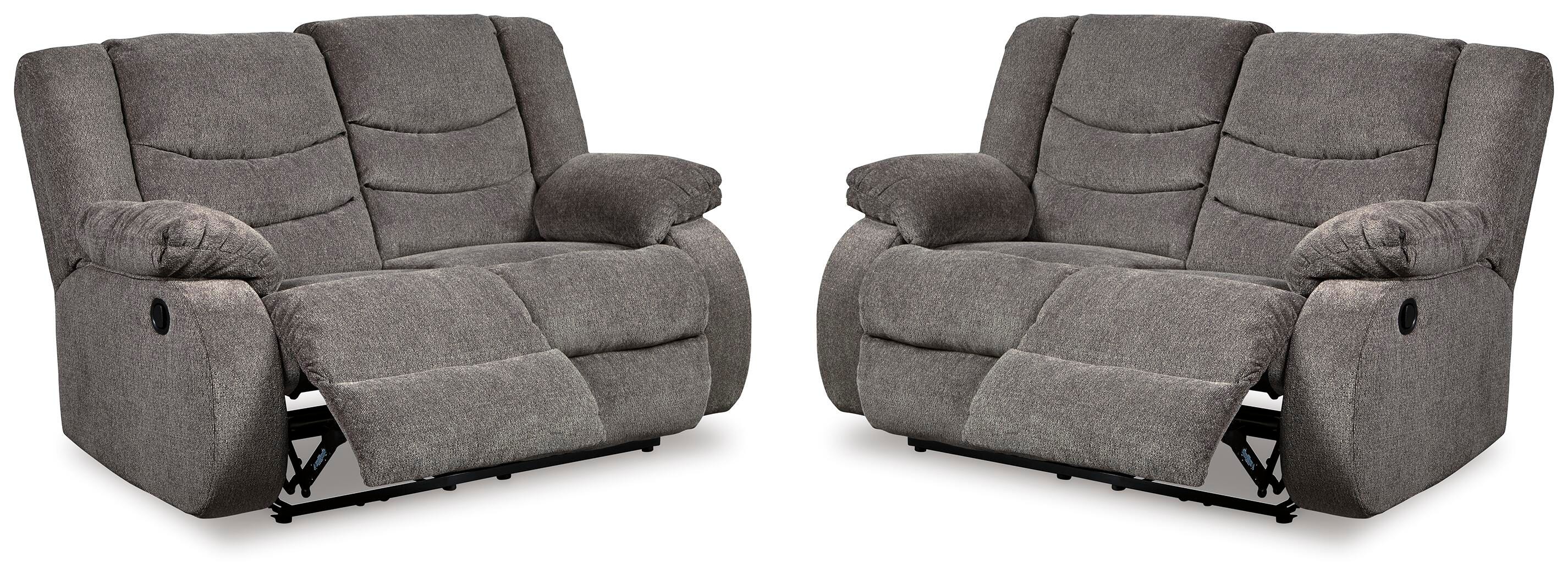 J&M Furniture - Ashley Furniture - Tulen Set of 2 Reclining Loveseats - Set of 2 Reclining Loveseats - 98606U5