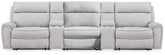 J&M Furniture - Ashley Furniture - Social Pointe 5-Piece Reclining Sectional with Storage Consoles - 5-Piece Reclining Sectional with Storage Consoles - PC98802S39