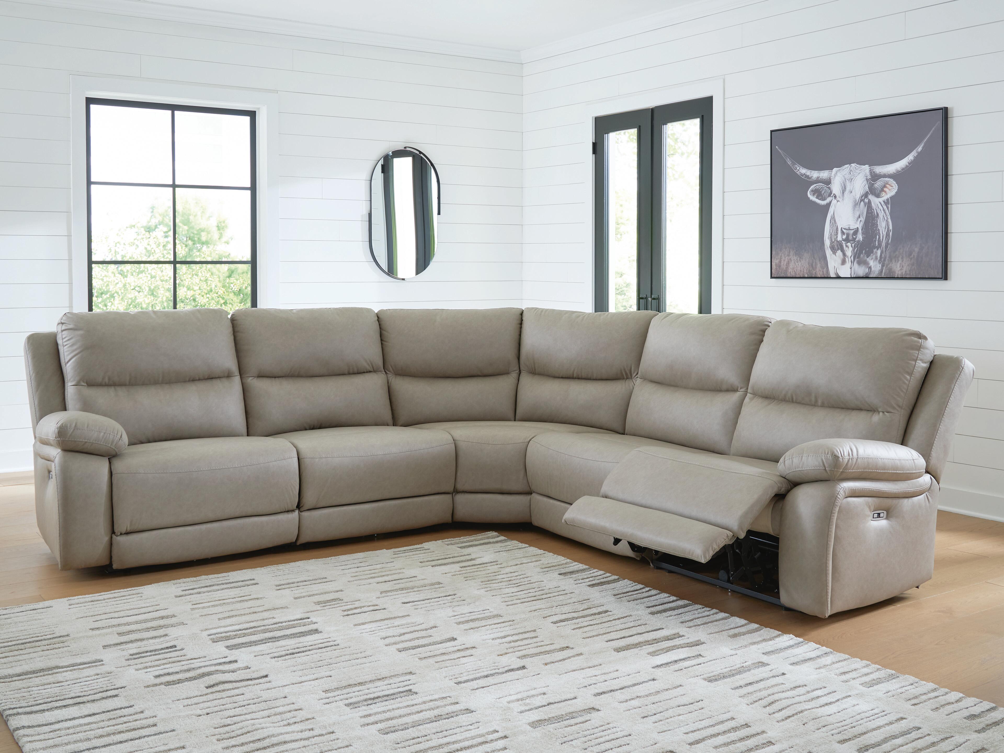 J&M Furniture - Ashley Furniture - Narwhal Place 5-Piece Power Reclining Sectional - 5-Piece Power Reclining Sectional - PC99201S8