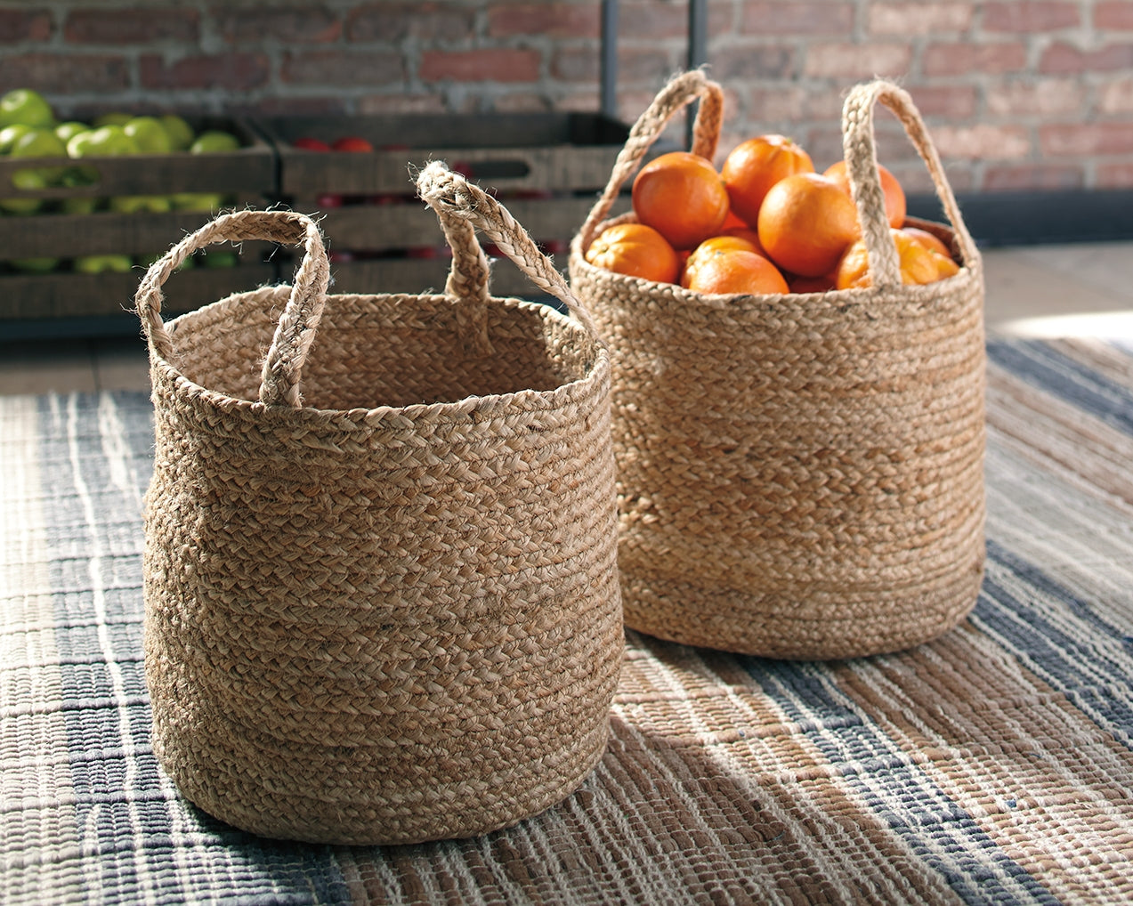 J&M Furniture - Ashley Furniture - Brayton Basket (Set of 2) - Basket Set (Set of 2) - A2000094