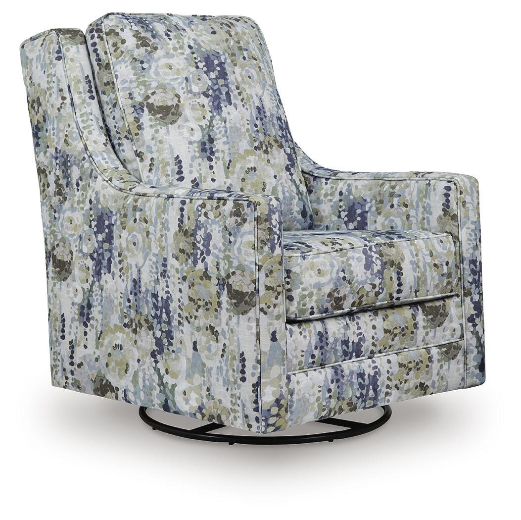 J&M Furniture - Ashley Furniture - Dustinford Swivel Glider Accent Chair - Swivel Glider Accent Chair / Multi - A3000732