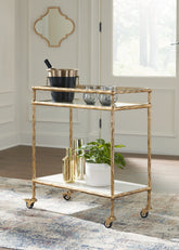 J&M Furniture - Ashley Furniture - Plattfield Bar Cart - Bar Cart - A4000625
