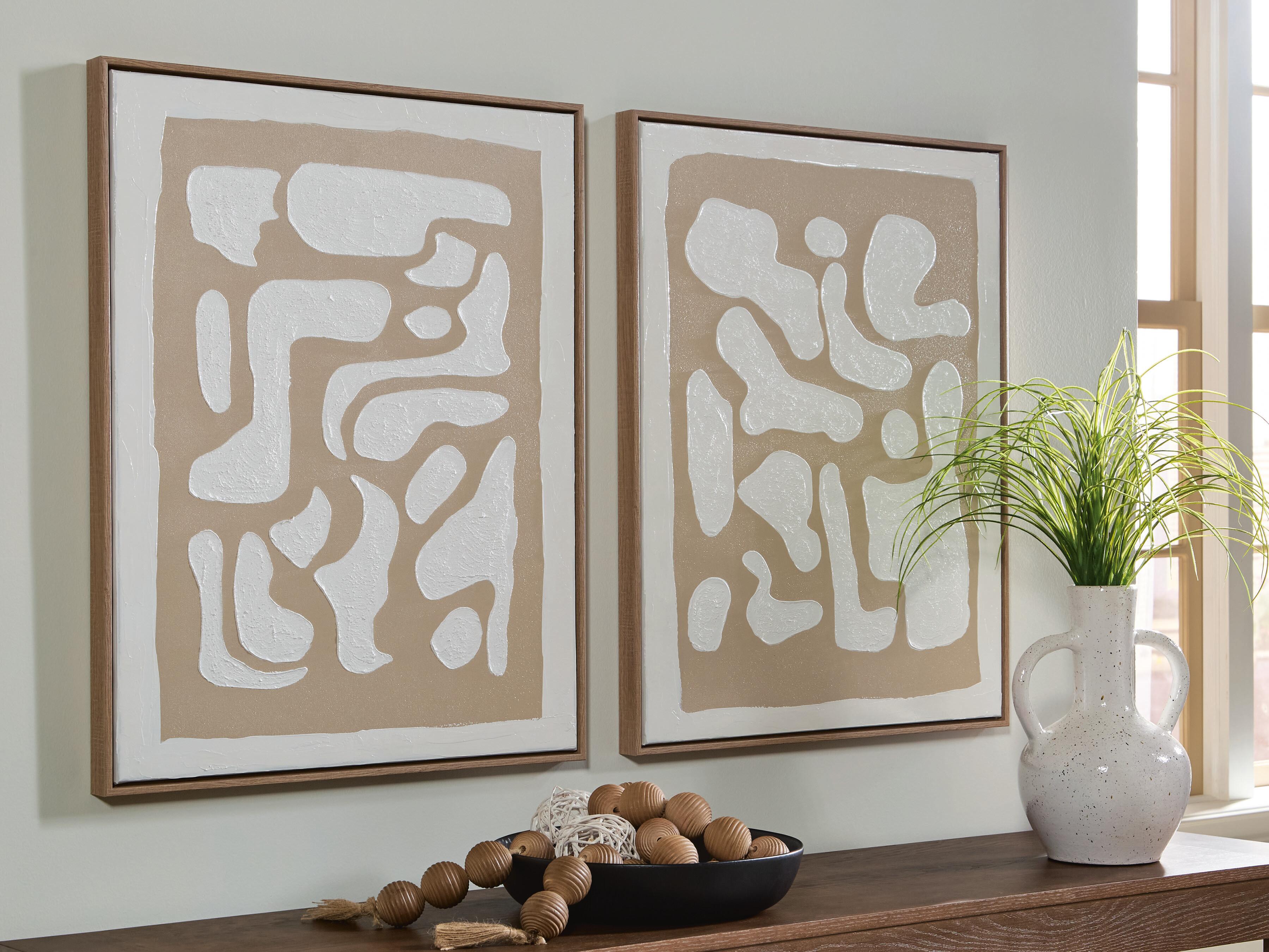 J&M Furniture - Ashley Furniture - Waldett Wall Art (Set of 2) - Wall Art Set (Set of 2) - A8000503