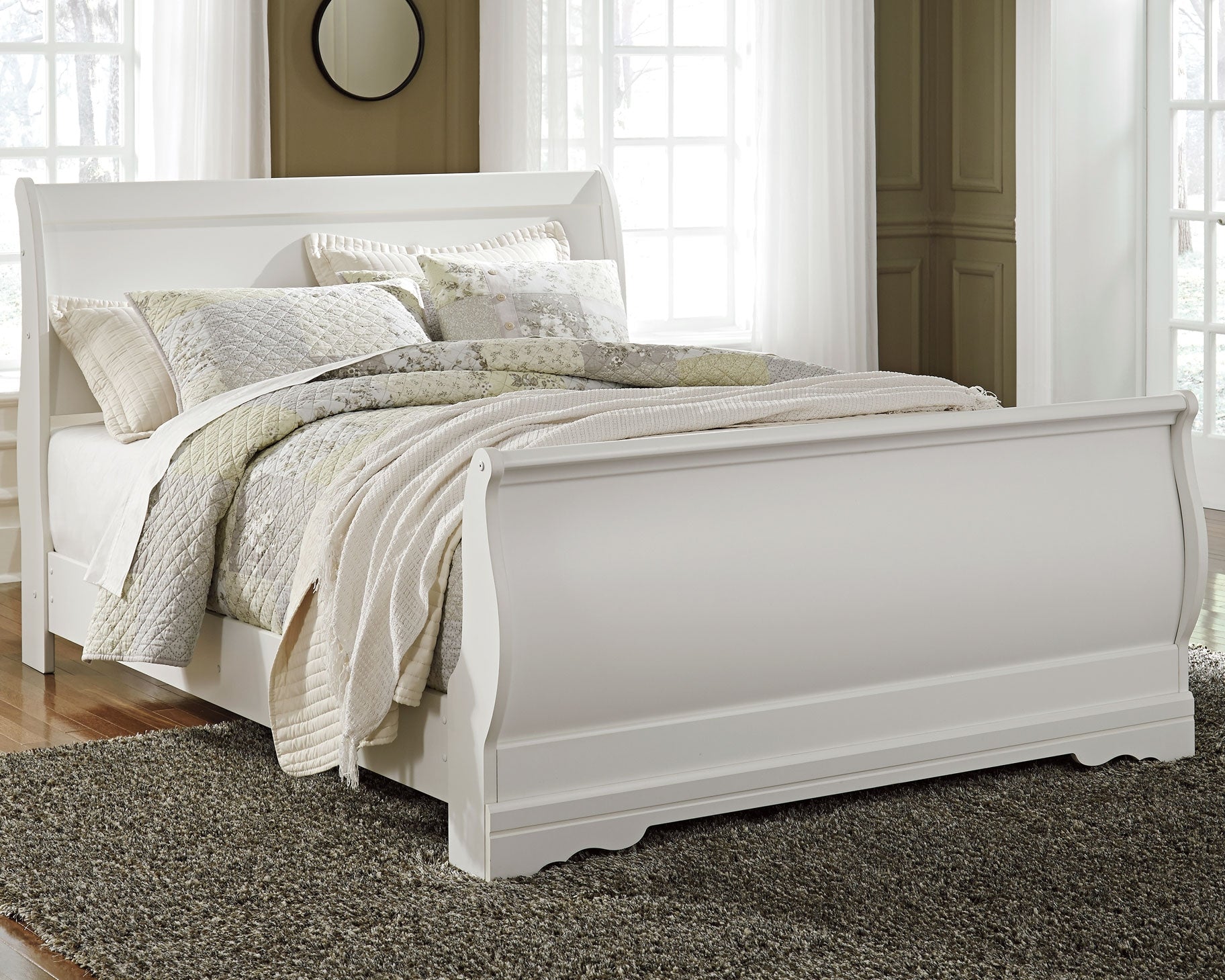 J&M Furniture - Ashley Furniture - Anarasia Queen Sleigh Bed - Queen Sleigh Bed - B129B4