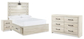 J&M Furniture - Ashley Furniture - Cambeck Full Panel Bed with Storage, Dresser and Nightstand - Full Panel Bed with Storage, Dresser and Nightstand - B192B113