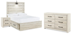 J&M Furniture - Ashley Furniture - Cambeck Full Panel Bed with Storage, Dresser and Nightstand - Full Panel Bed with Storage, Dresser and Nightstand - B192B113