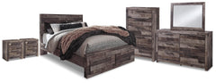 J&M Furniture - Ashley Furniture - Derekson Queen Storage Bed, Dresser, Mirror, Chest and 2 Nightstands - Queen Storage Bed, Dresser, Mirror, Chest and 2 Nightstands - B200B72