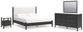 J&M Furniture - Ashley Furniture - Cadmori King Panel Bed, Dresser, Mirror and Nightstand - King Panel Bed, Dresser, Mirror and Nightstand - B2616B10