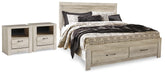 J&M Furniture - Ashley Furniture - Bellaby King Storage Bed and 2 Nightstands - King Storage Bed and 2 Nightstands - B331B23