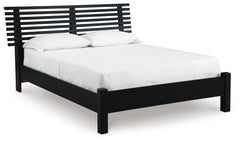 Danziar Full Panel Slat Bed, Dresser and Mirror