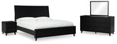 J&M Furniture - Ashley Furniture - Danziar King Panel Bed, Dresser, Mirror and Nightstand - King Panel Bed, Dresser, Mirror and Nightstand - B1013B28
