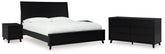 J&M Furniture - Ashley Furniture - Danziar King Panel Bed, Dresser and 2 Nightstands - King Panel Bed, Dresser and 2 Nightstands - B1013B14