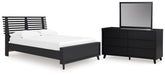 J&M Furniture - Ashley Furniture - Danziar Full Slat Panel Platform Bed, Dresser and Mirror - Full Slat Panel Platform Bed, Dresser and Mirror - B1013B24